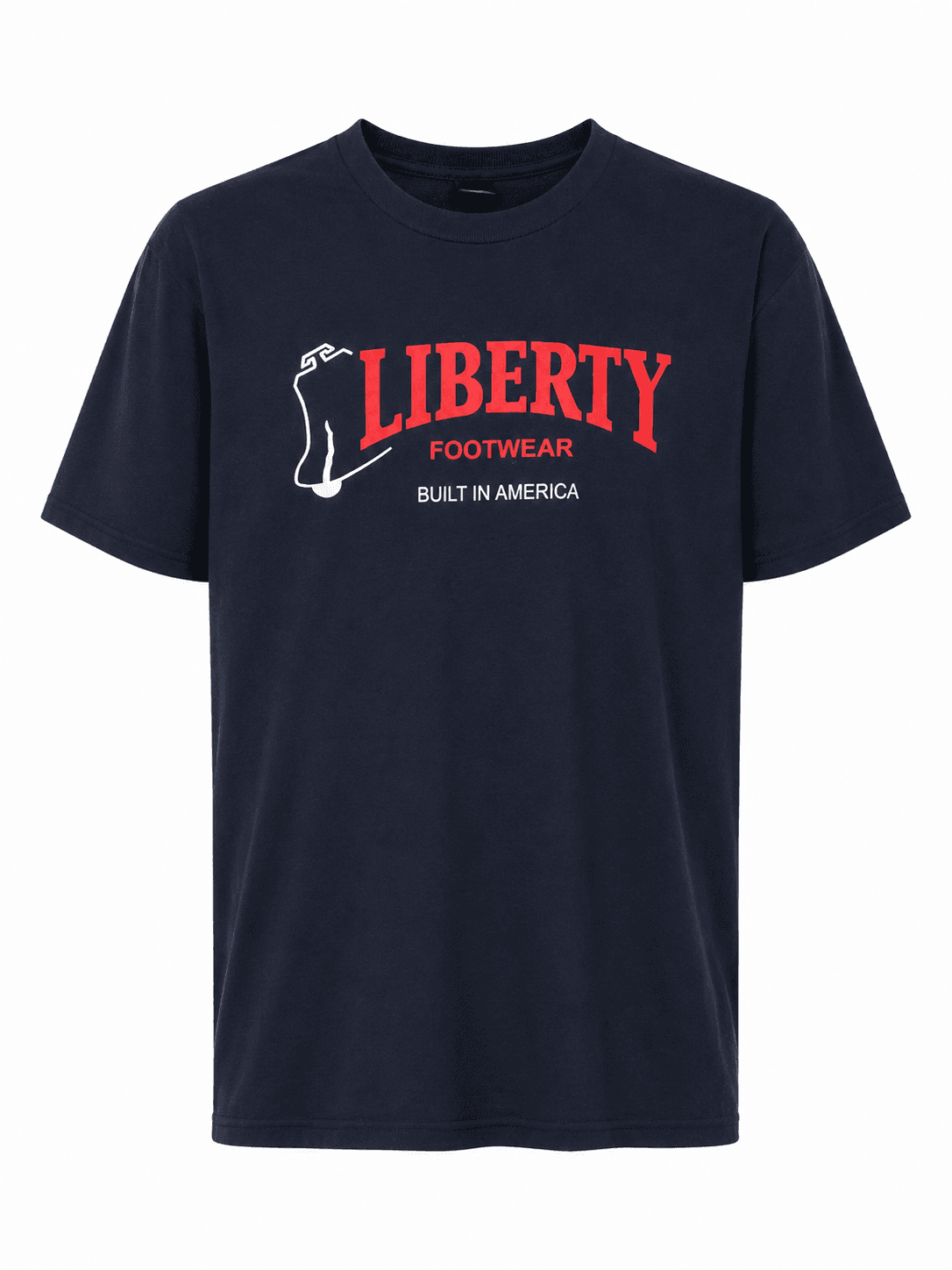 Liberty Footwear T-Shirt – Blue work boot by Liberty Footwear