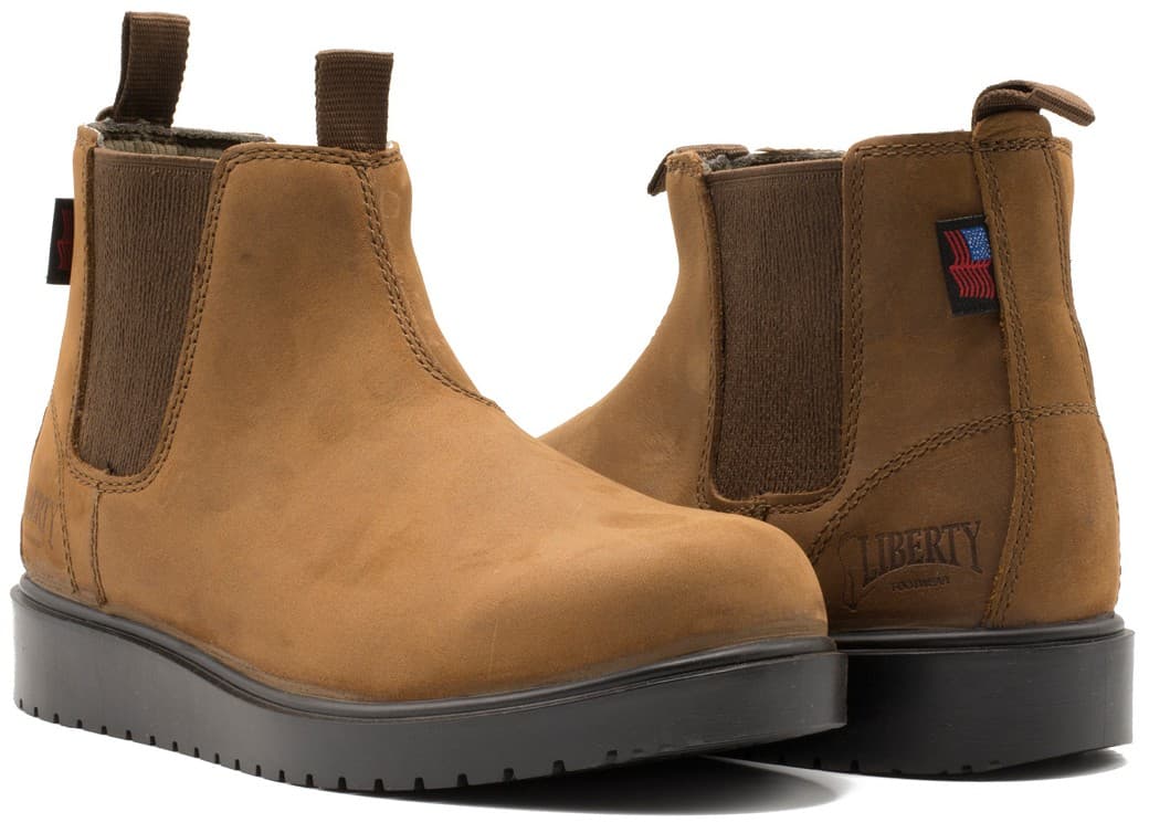 Larry – Coffee work boot by Liberty Footwear
