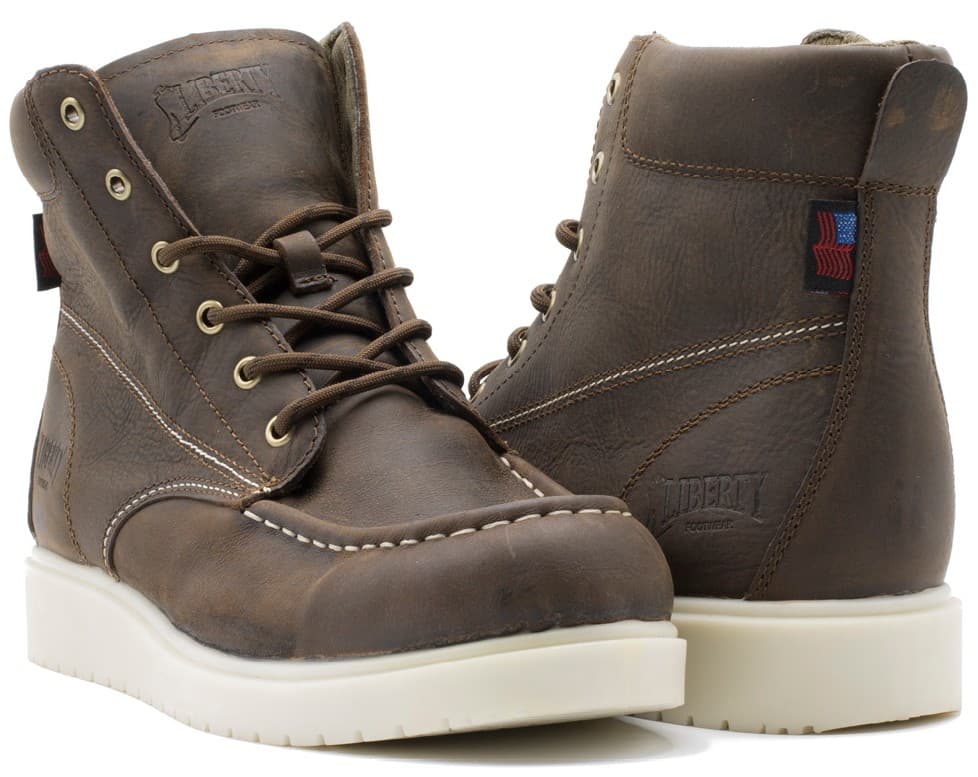 Gary – Mocha work boot by Liberty Footwear