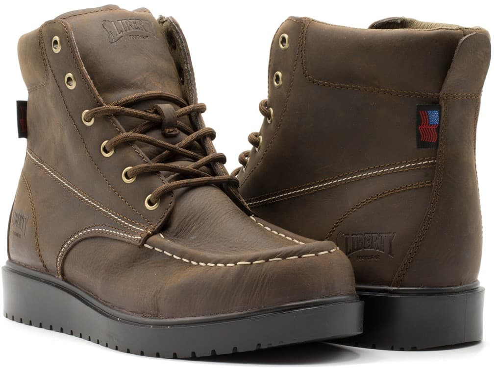 Gary – Mocha work boot by Liberty Footwear